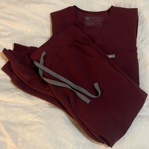 Figs women’s XS scrub set, Catarina 1 pocket top and jogger scrub pants